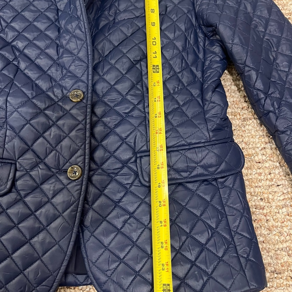 Vineyard Vines Quilted Blazer Jacket – Navy Blue, Size 8 - Picture 8 of 8